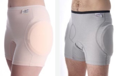 Hipsaver Hip Protectors - Slim Fit High Compliance (With sewn-in Pads)